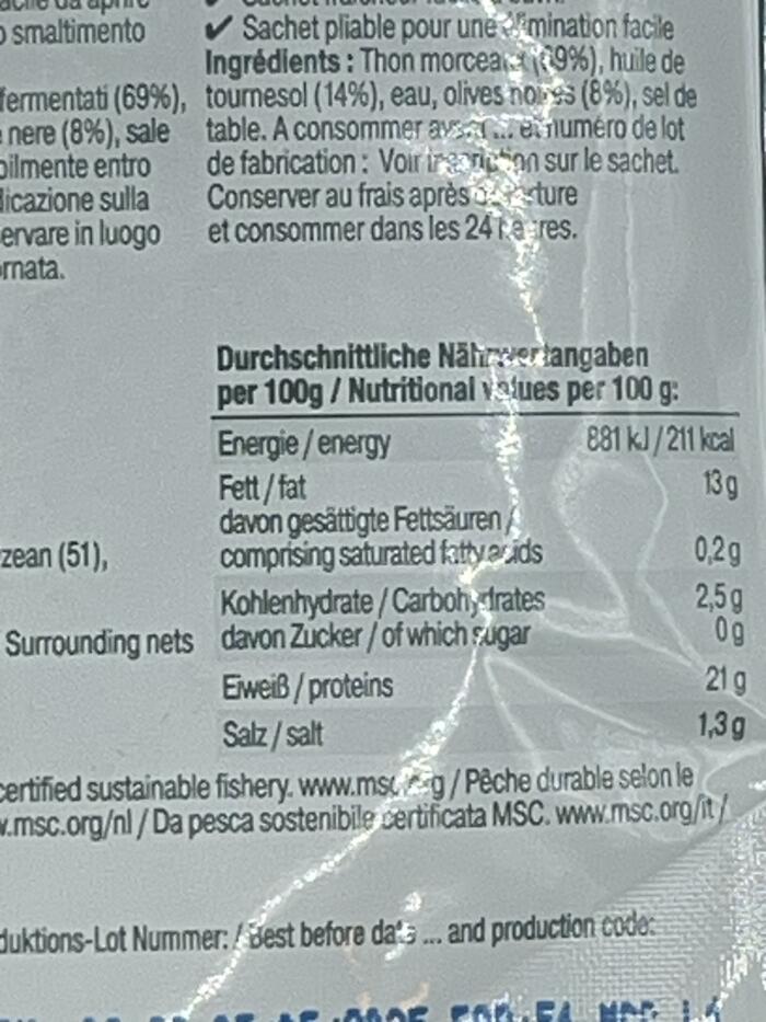 Skipjack MSC Thunfischstücke mit schwarzen Oliven 10x145g – Bild 2