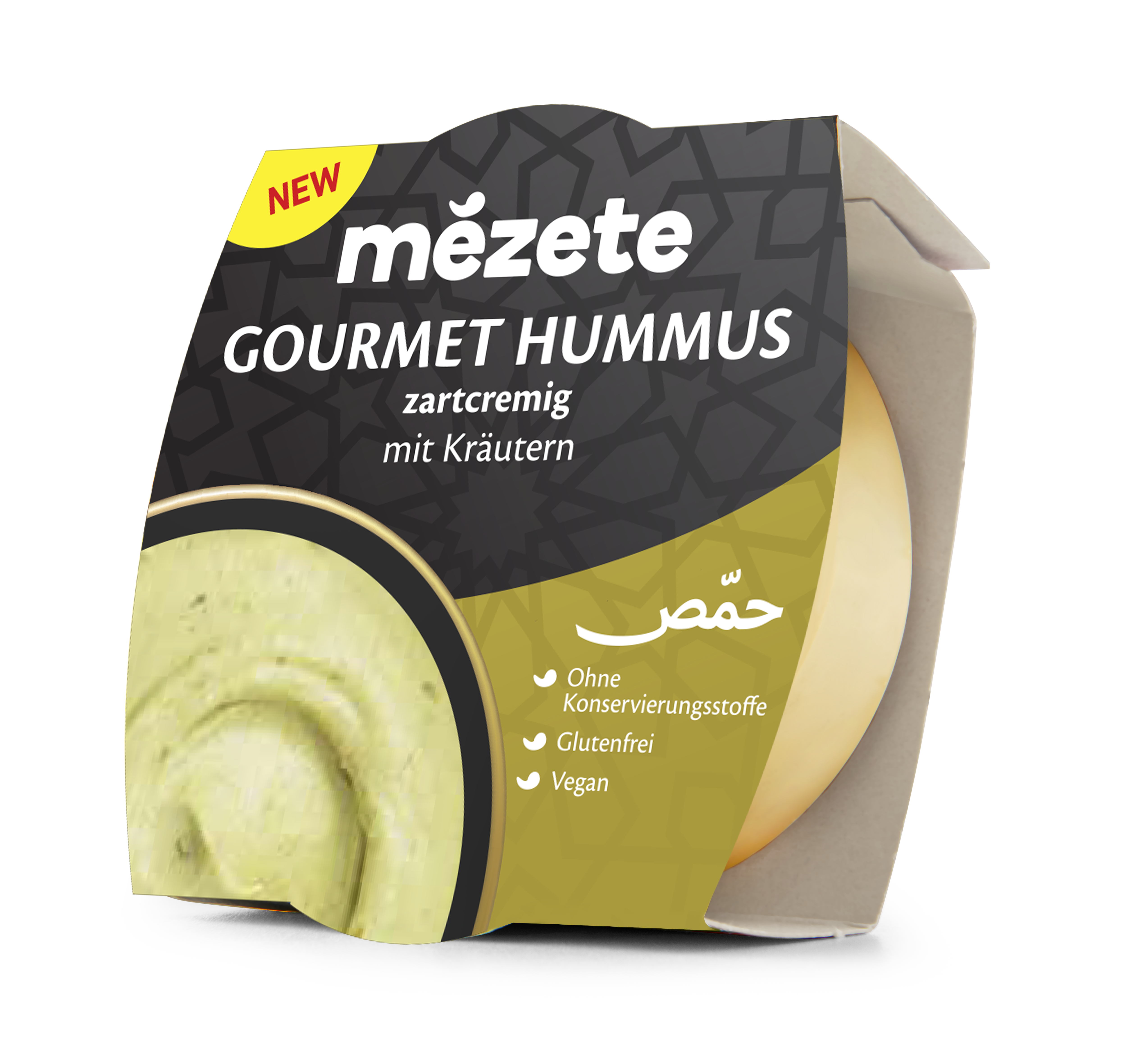 Food Waste bekämpfen - Mezete Hummus mit frischen Kräutern 70g