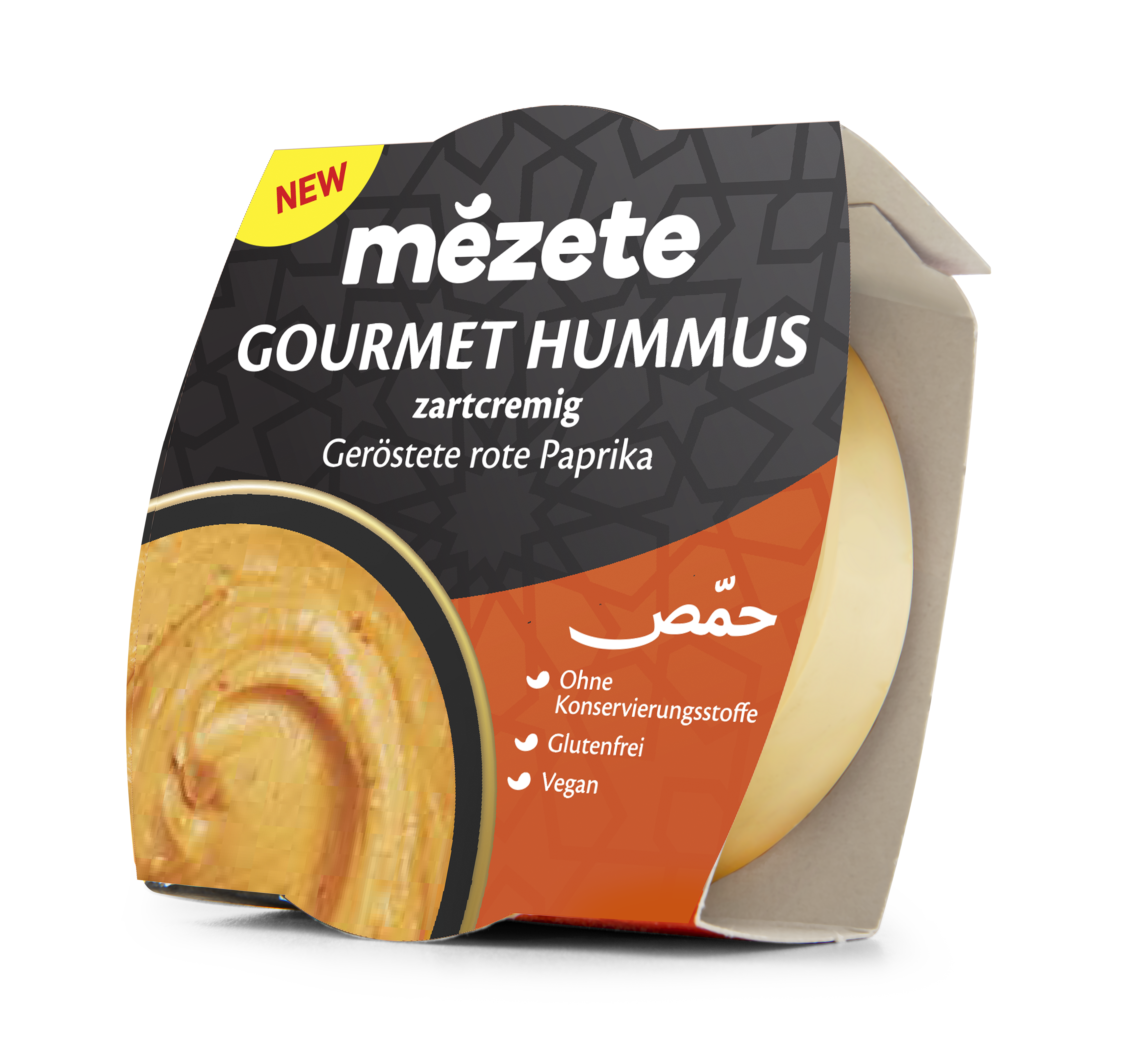 Food Waste bekämpfen - Mezete Hummus mit geröstete Peperoni 70g