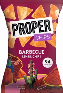Food Waste bekämpfen - Proper Linsen Chips Barbecue 20g