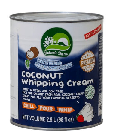Food Waste bekämpfen - Nature's Charm Coconut Whipping Cream 2.9lt (Auch zum Kochen geeignet)