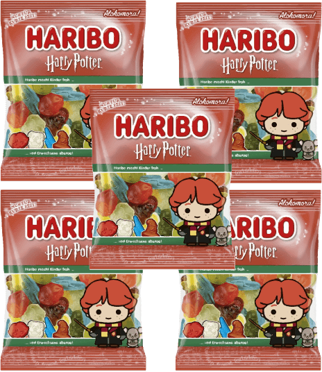 Food Waste bekämpfen - Haribo Harry Potter Beutel Ron 5 x 160g