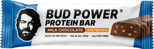 Food Waste bekämpfen - Bud Power Proteinriegel Schokolade 45g