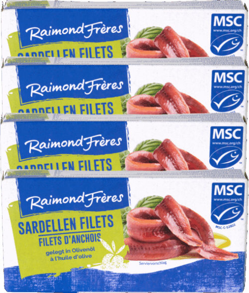Raimond Frères MSC Sardellenfilets gelegt in Olivenöl 4x50g