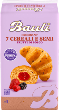 Food Waste bekämpfen - Bauli Croissant Waldbeeren 7 Getreide 6 Stück 270g
