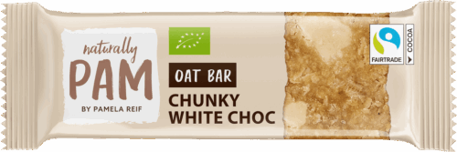 Naturally PAM Bio Oat Bar - Chunky White Choc 40g