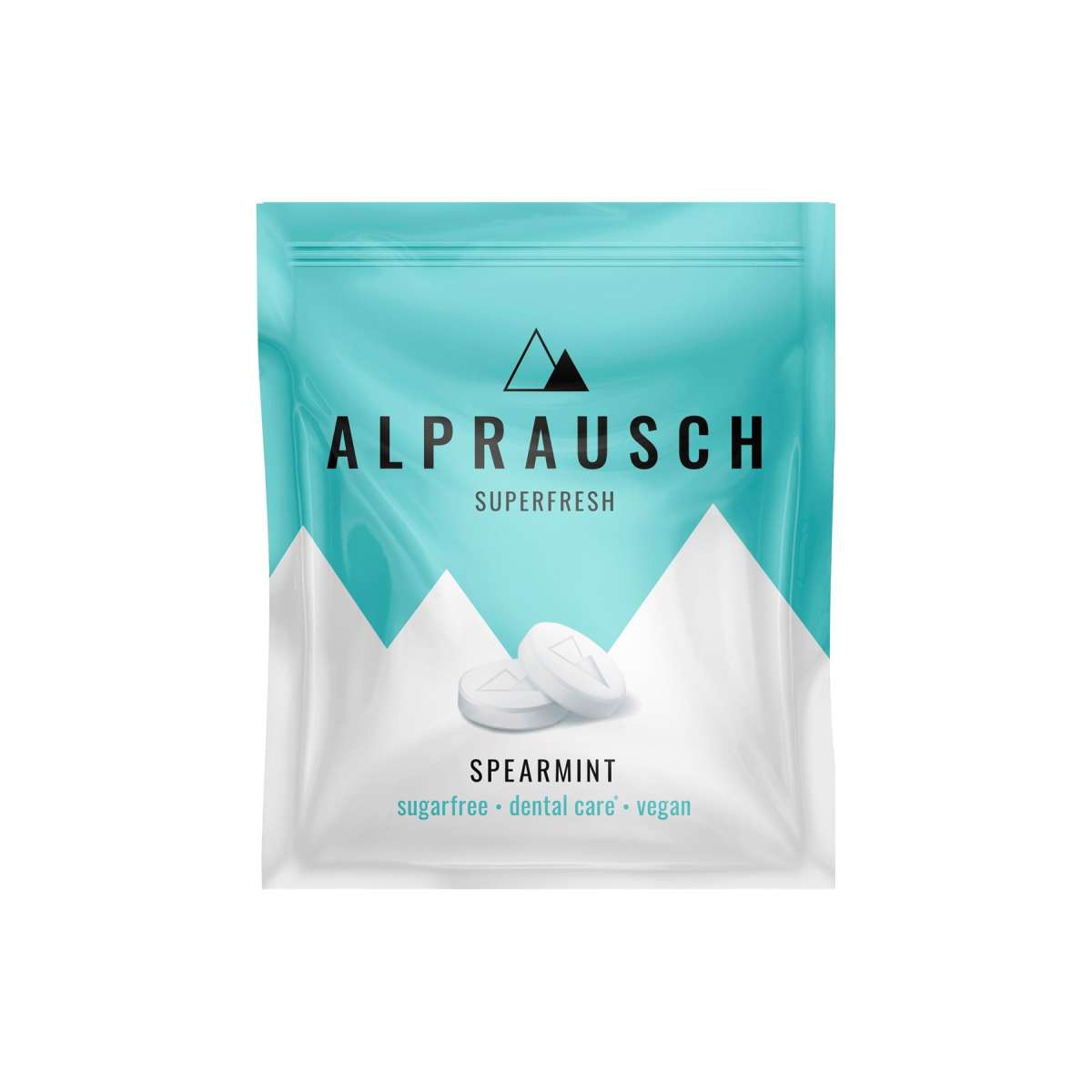 Food Waste bekämpfen - Alprausch Pastille Spearmint ohne Zucker 22g