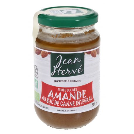 Food Waste bekämpfen - Jean Hervé Bio Mandelmus mit Rohrzucker gesüsst 360g