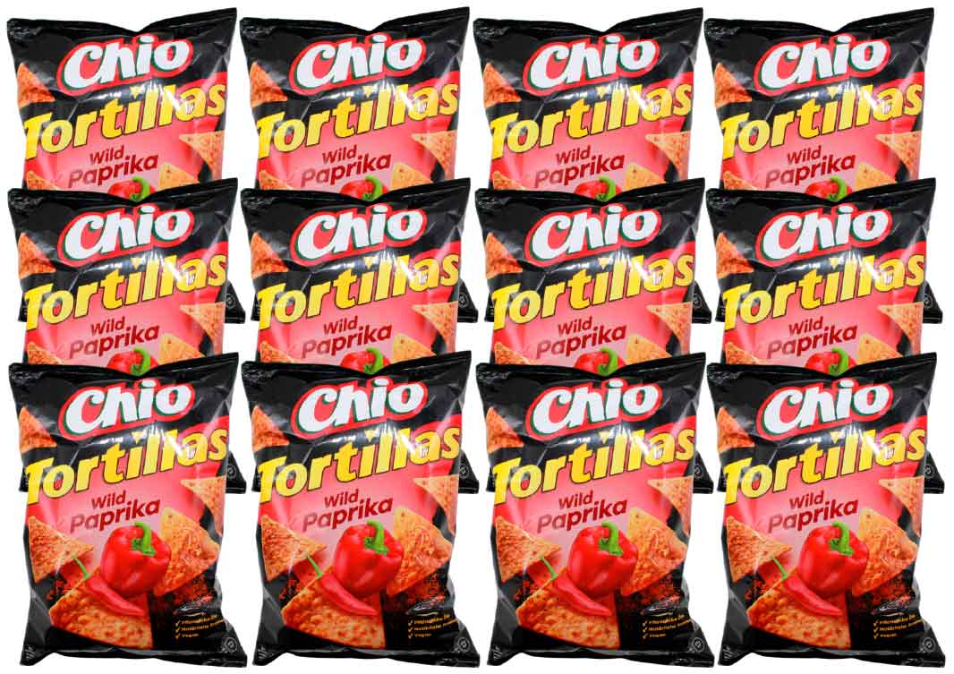 Food Waste bekämpfen - Chio Tortillas Wild Paprika 12x110g