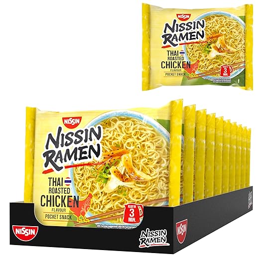 Food Waste bekämpfen - Nissin RAMEN Thai Chicken 10x65g