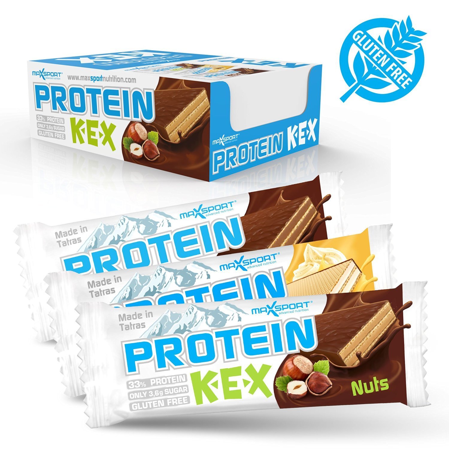 Food Waste bekämpfen - Maxsport Protein Kex Nüsse 20x40g