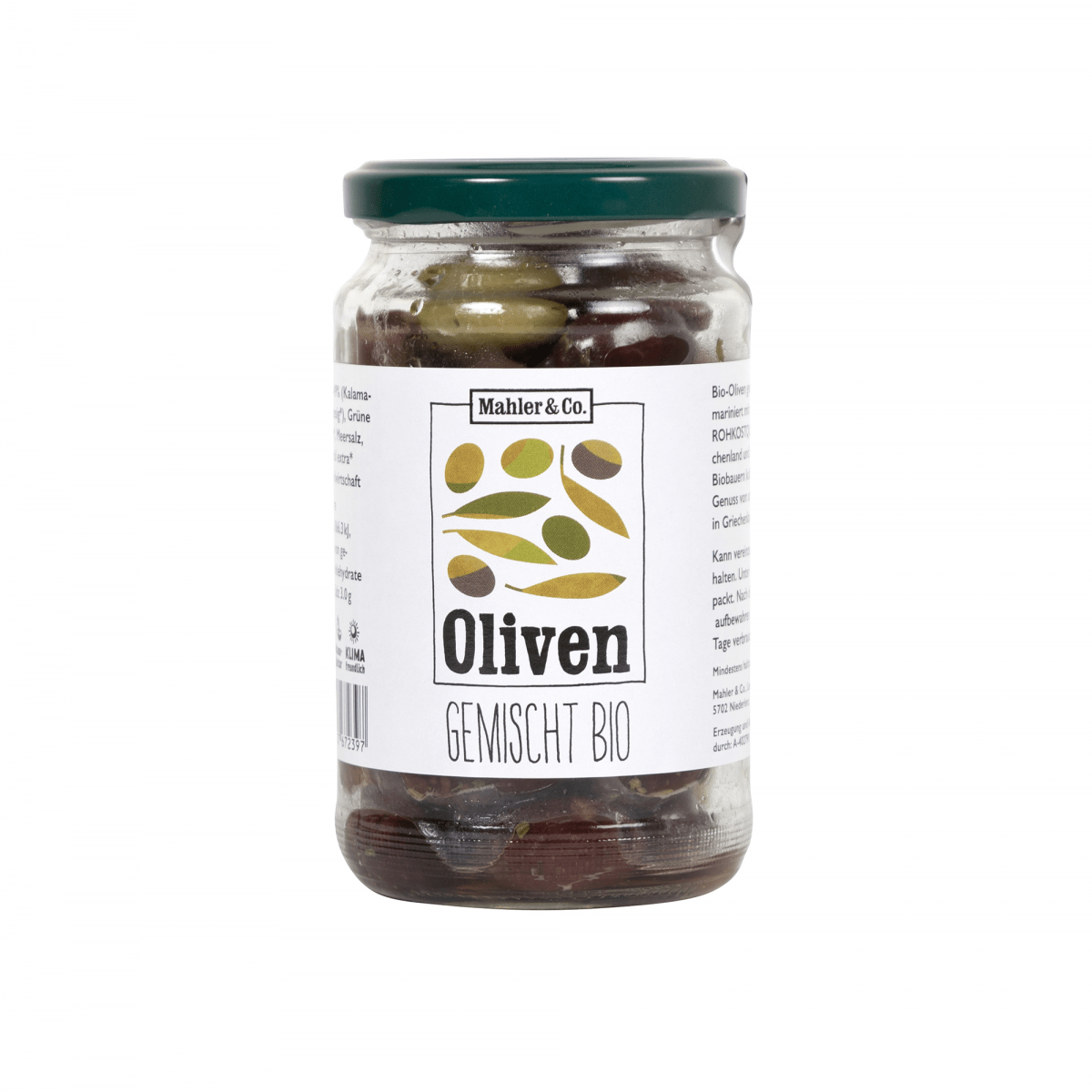 Food Waste bekämpfen - Mahler & Co. Gemischte Oliven ohne Stein, mariniert 170g
