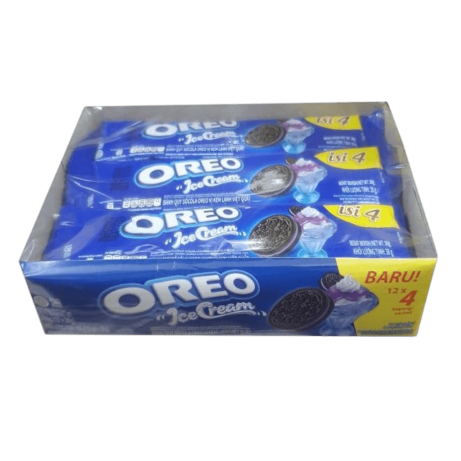 Food Waste bekämpfen - Oreo Biscuits Ice Cream Blueberry 12x36.8g (12x36.8g)