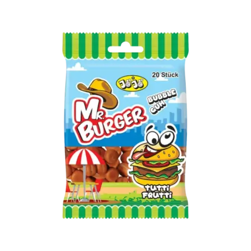 Jojo Mr. Burger Kaugummi 80g -16 Stk. einzeln verpackt