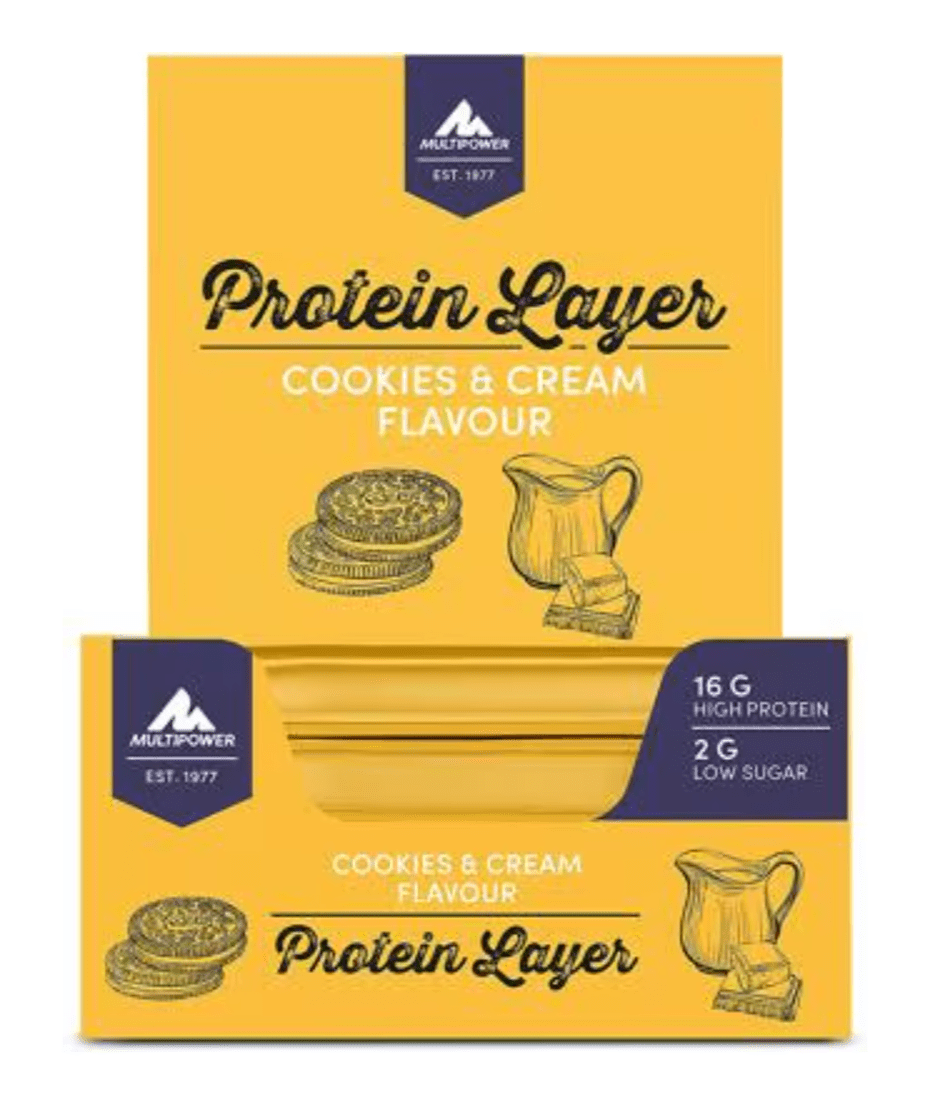 Food Waste bekämpfen - Multipower Protein Layer Cookies & Cream 18x50g Food Waste bekämpfen - Multipower Protein Layer Cookies & Cream 18x50g