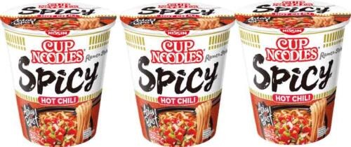 Nissin CUP NOODLES Hot Chili 3x63g