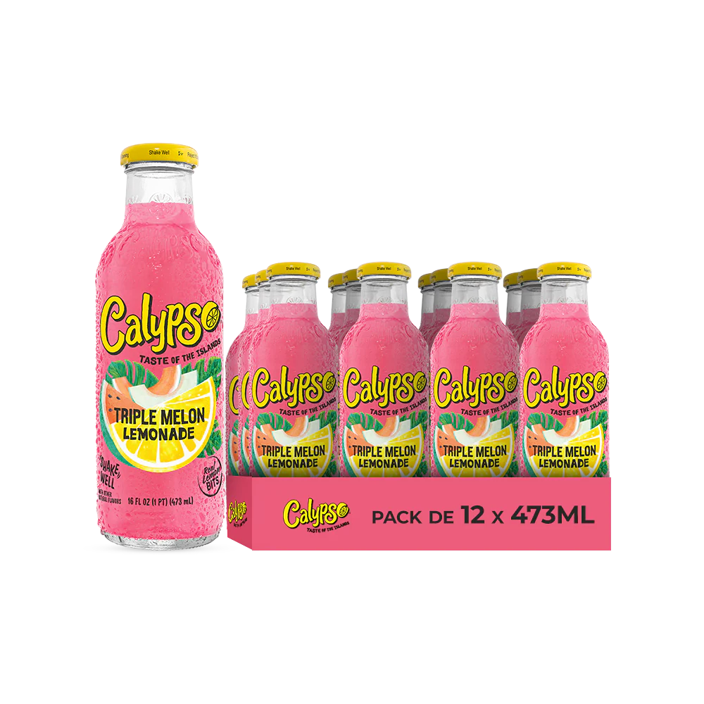 Food Waste bekämpfen - Calypso Triple Melon Lemonade USA 12x473ml Food Waste bekämpfen - Calypso Triple Melon Lemonade USA 12x473ml