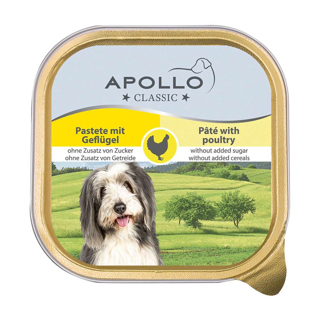 Food Waste bekämpfen - Apollo Hundefutter Pastete mit Geflügel 300g