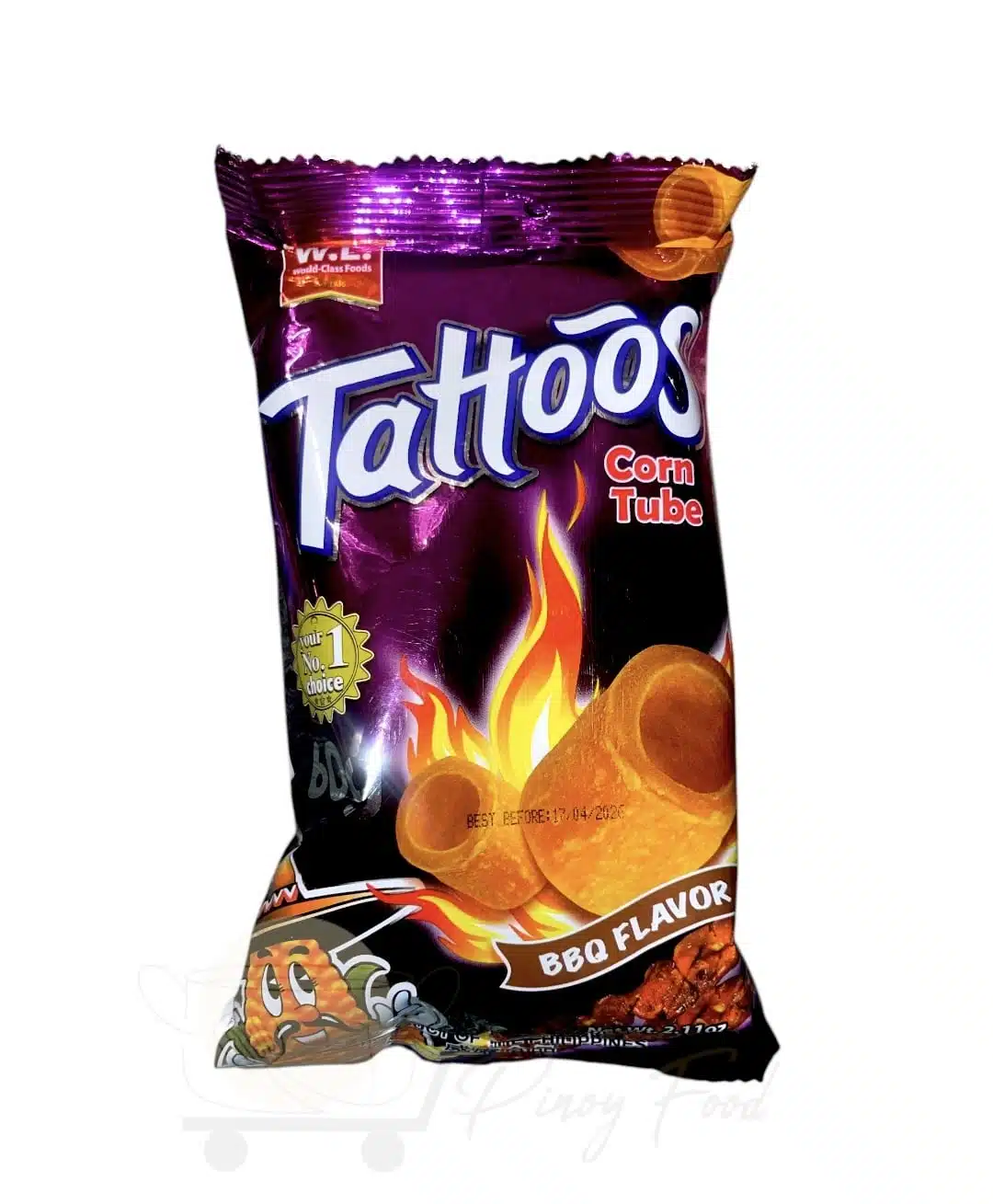 Food Waste bekämpfen - Tattoos Corn Tube BBQ Flavor 60g Food Waste bekämpfen - Tattoos Corn Tube BBQ Flavor 60g
