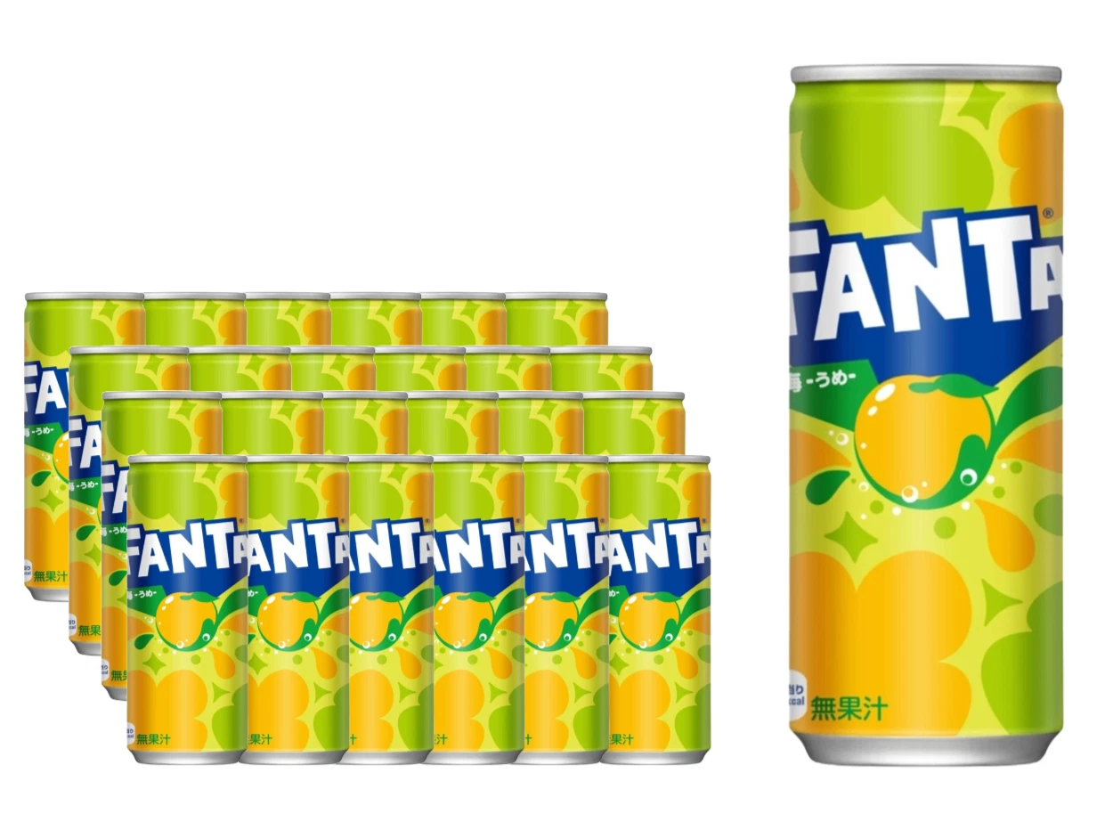 Food Waste bekämpfen - Fanta Ume Plum Pflaume Japan 30x250ml