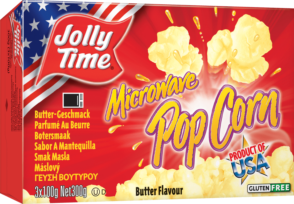 Food Waste bekämpfen - Jolly Time Pop Corn Butteraroma Mikrowelle 3x100g