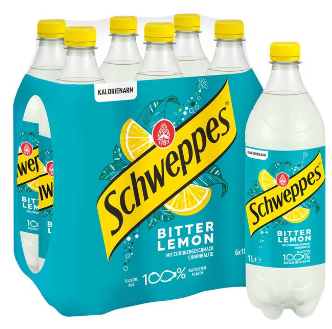 Food Waste bekämpfen - Schweppes Bitter Lemon 6x1L