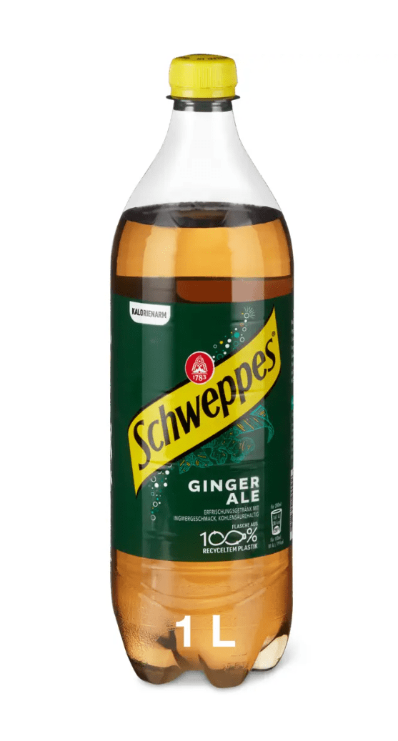 Food Waste bekämpfen - Schweppes Ginger Ale 1l