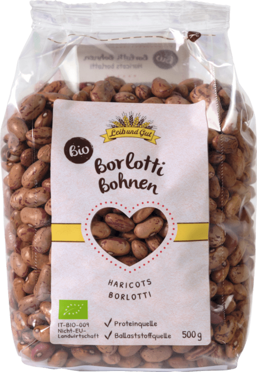 Leib und Gut Borlotti Bohnen Bio 500g