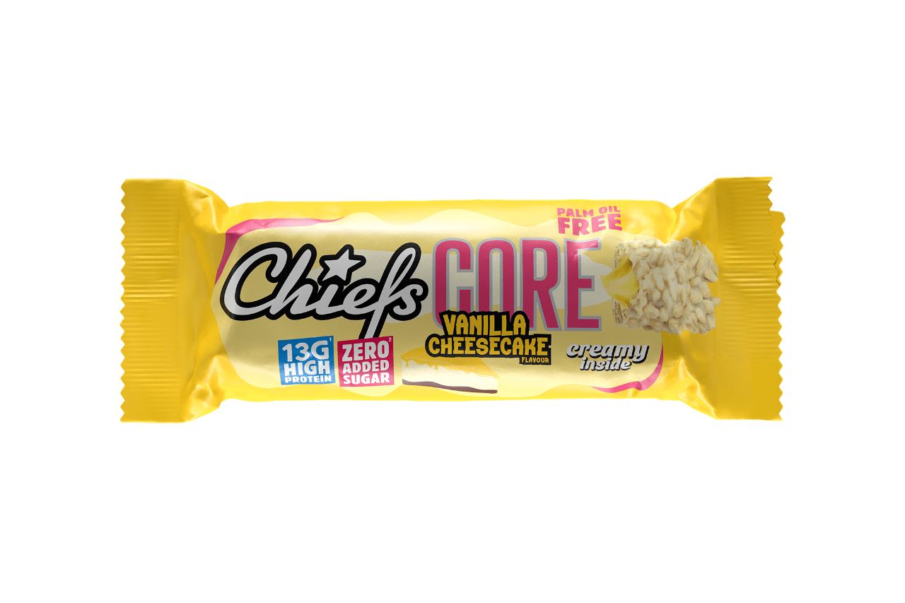 Food Waste bekämpfen - Chiefs Protein Core Bar Vanilla Cheesecake 40g