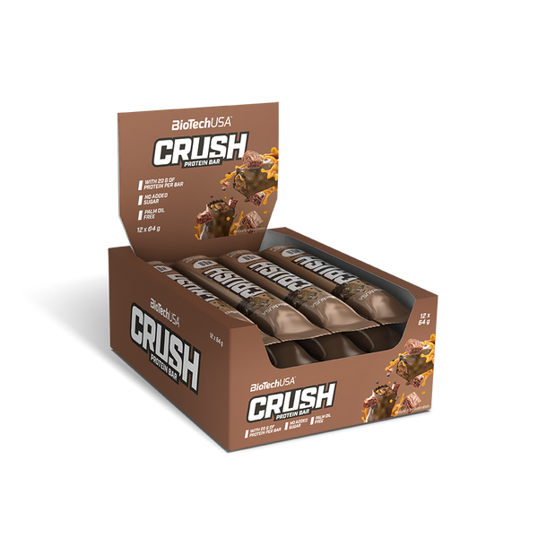 Food Waste bekämpfen - BioTechUSA Crush Bar Cookies & Cream 12x64g Food Waste bekämpfen - BioTechUSA Crush Bar Cookies & Cream 12x64g