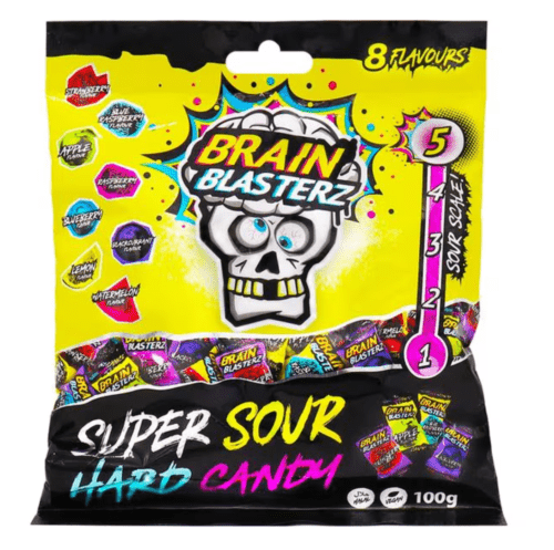 Brain Blasterz Super Sour Hard Candy 100g