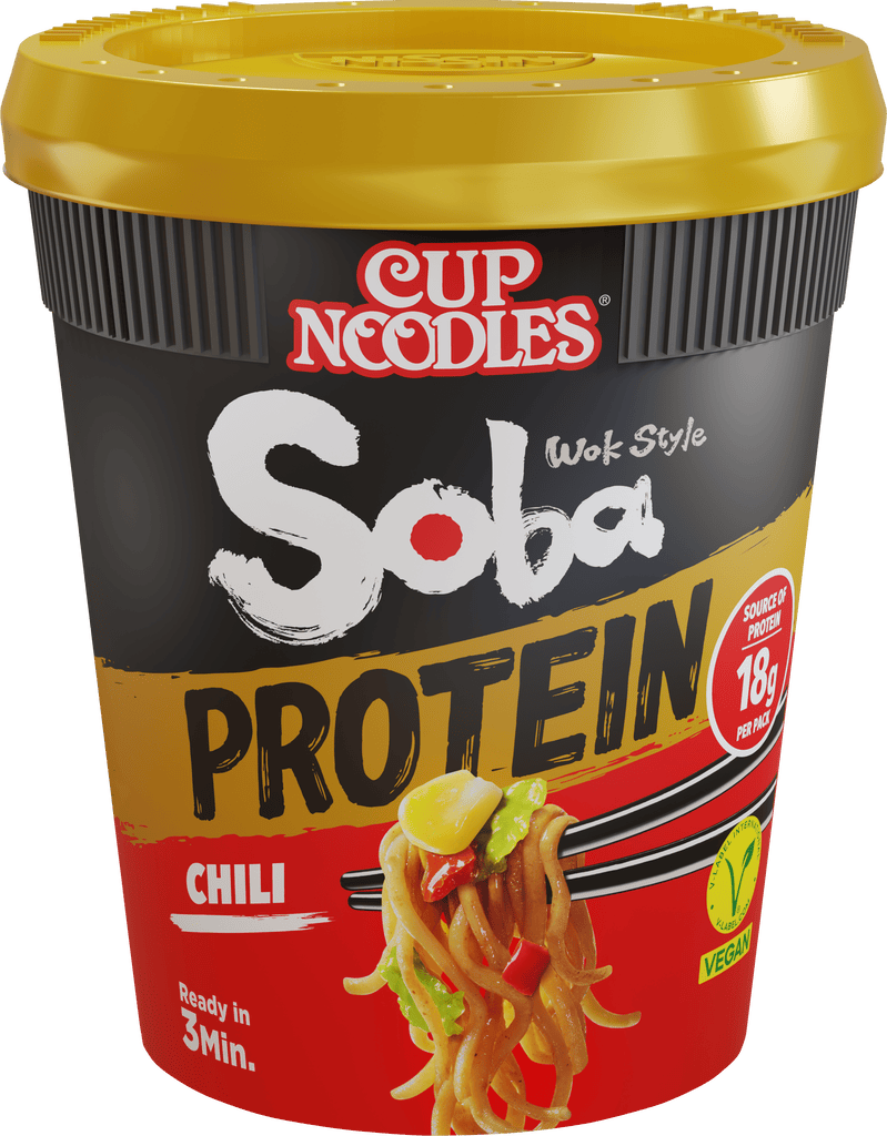 Food Waste bekämpfen - Nissin SOBA Cup PROTEIN Chili 93g