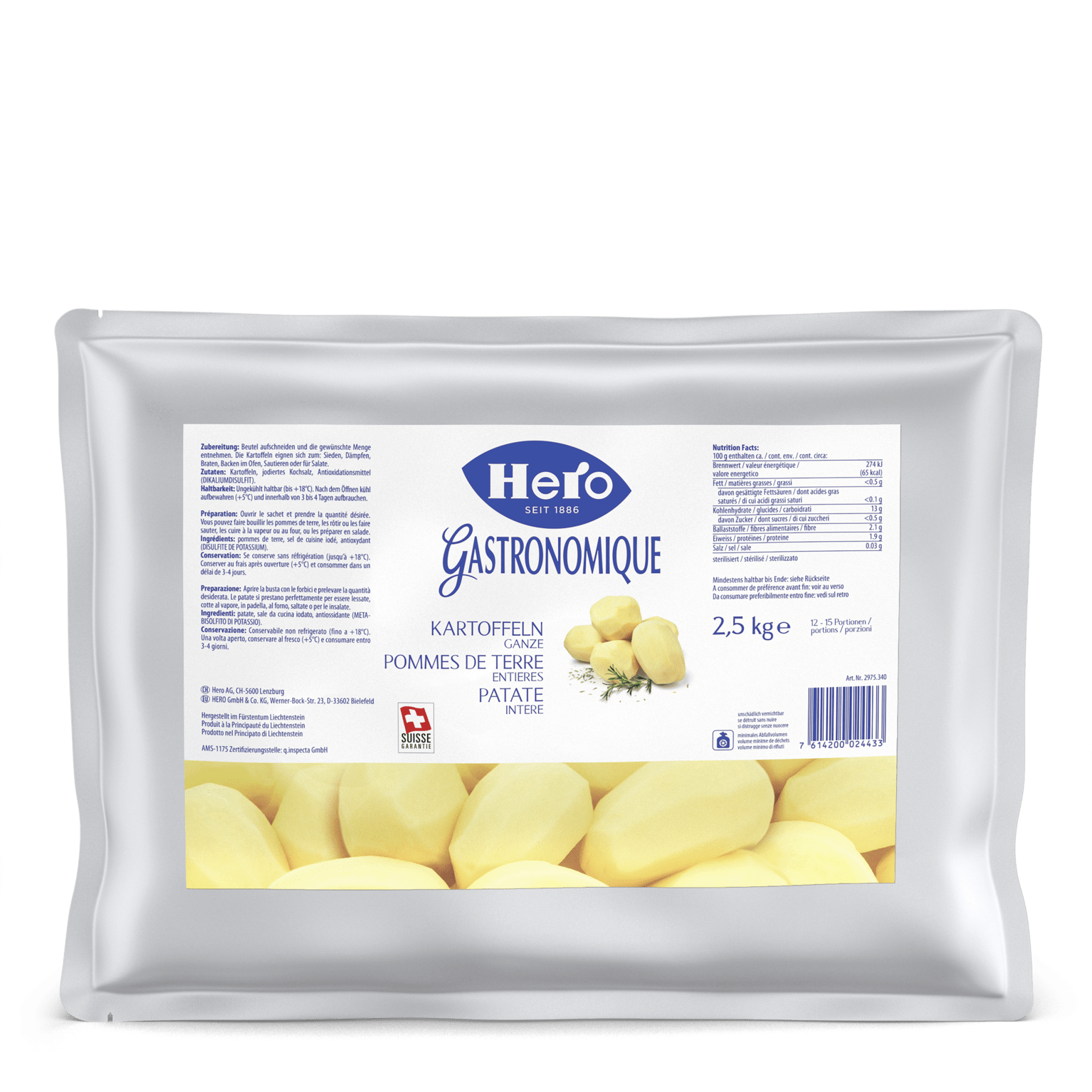 Food Waste bekämpfen - Hero Ganze Kartoffeln 2.5kg