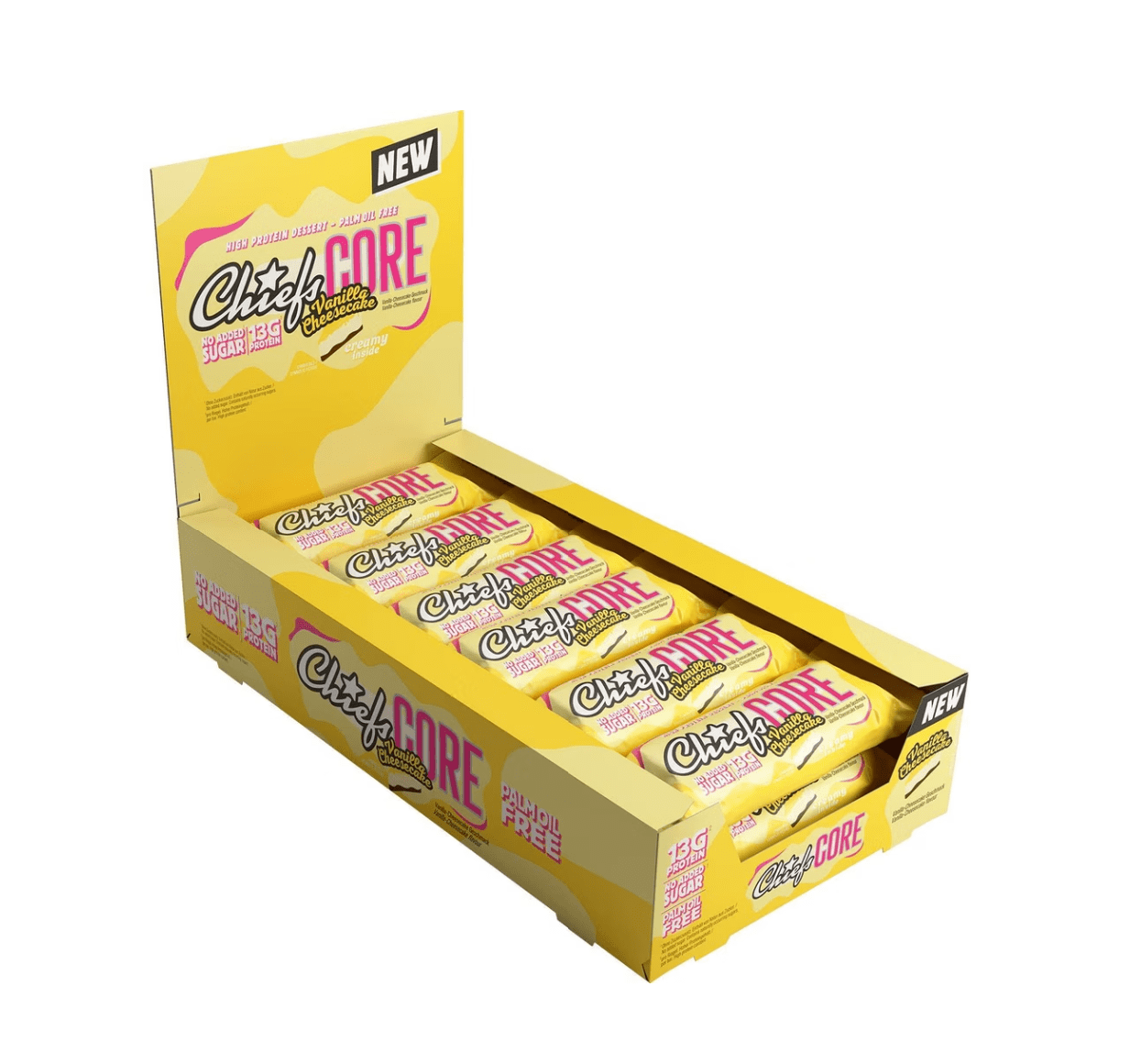 Food Waste bekämpfen - Chiefs Protein Core Bar Vanilla Cheesecake 12x40g