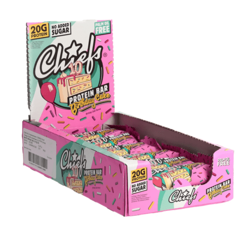 Chiefs Protein Bar Birthday Cake 12x55g