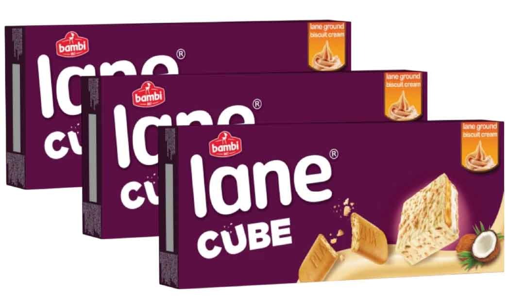 Food Waste bekämpfen - Bambi Lane Cube weisse Schoko 3x130g