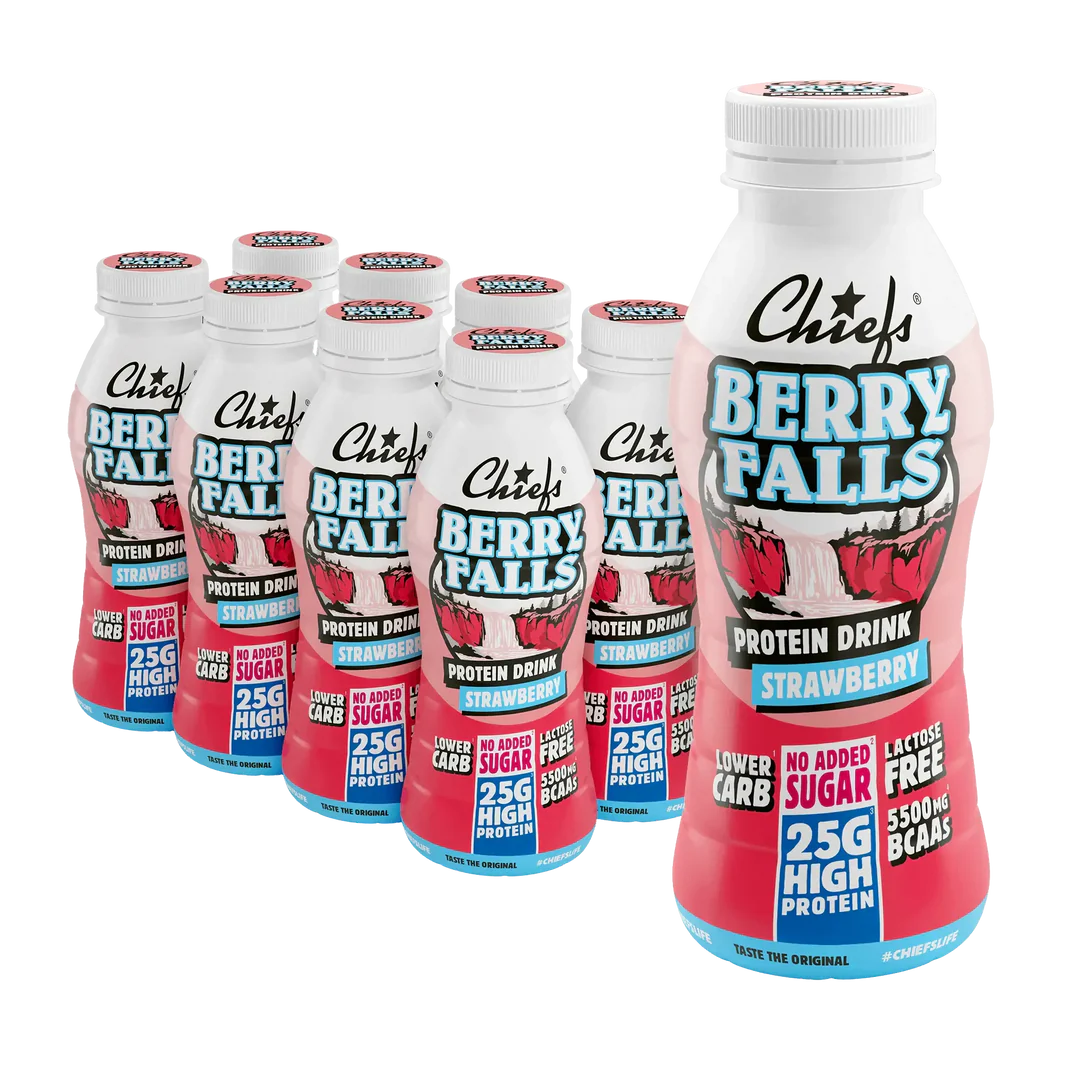 Food Waste bekämpfen - Chiefs Protein Drink Berry Falls 8x330ml