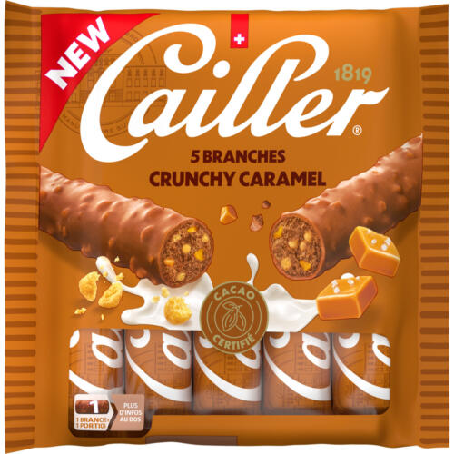 Cailler Branches Crunchy Caramel 5x23g