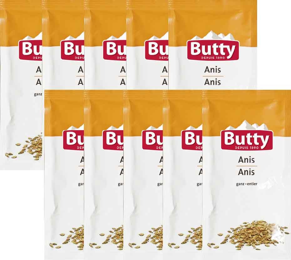 Food Waste bekämpfen - Butty Anis ganz 10x20g Food Waste bekämpfen - Butty Anis ganz 10x20g