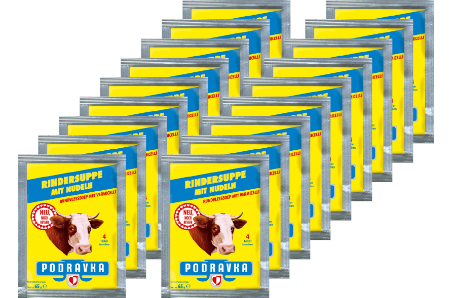 Food Waste bekämpfen - Podravka Rindersuppe 18x65g