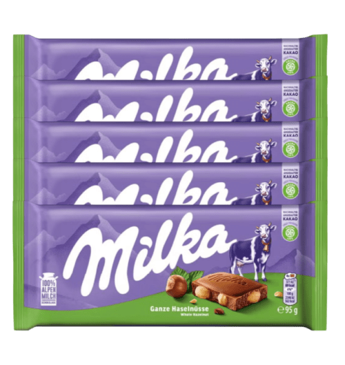 Milka ganze Haselnüsse 5x95g