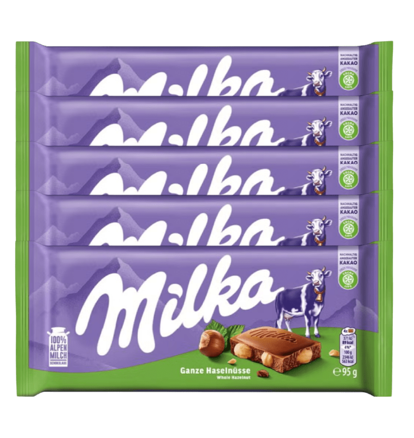 Food Waste bekämpfen - Milka ganze Haselnüsse 5x95g Food Waste bekämpfen - Milka ganze Haselnüsse 5x95g