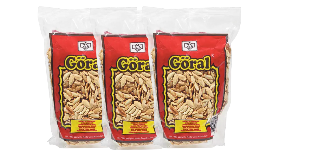 Food Waste bekämpfen - Göral geröstete Kürbiskerne 3x700g