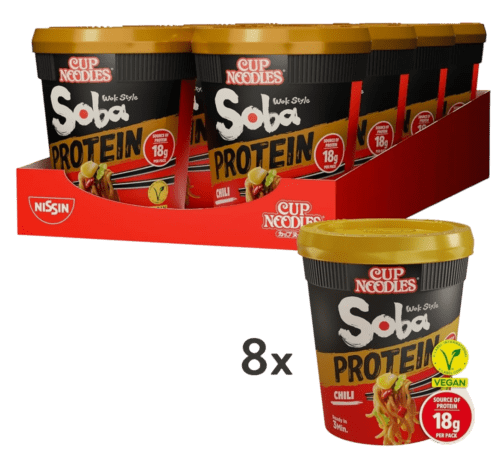 Nissin SOBA Cup PROTEIN Chili 8x93g