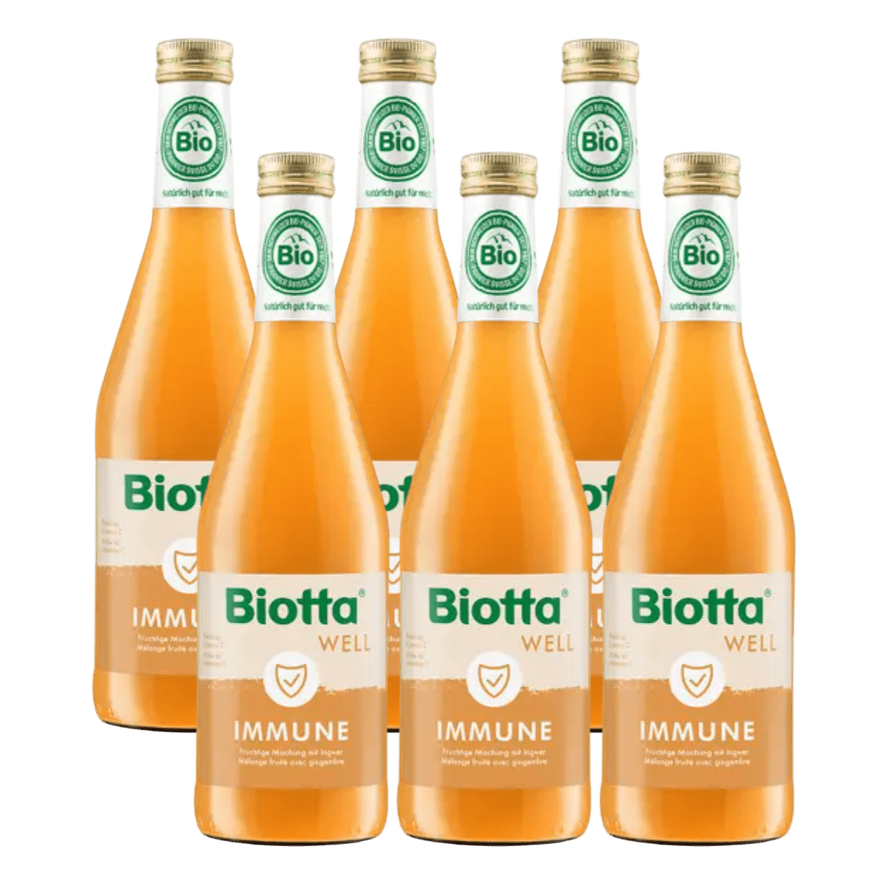 Food Waste bekämpfen - Biotta Bio Well Immune 6x500ml