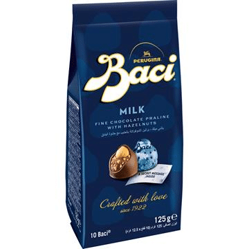 Food Waste bekämpfen - Baci Beutel 10 Stück Milchschokolade 125g