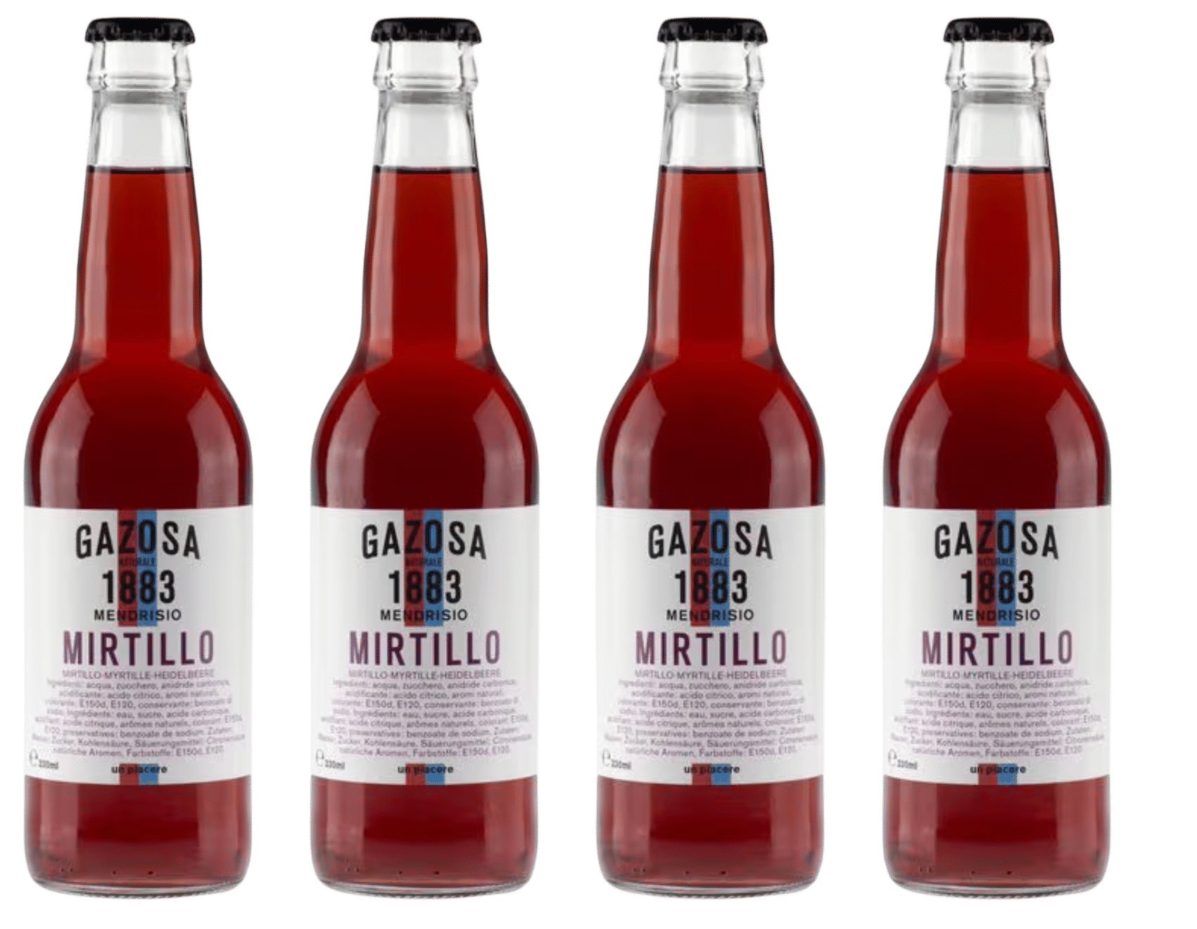Food Waste bekämpfen - Gazosa 1883 Limonade Mirtillo 4x330ml Food Waste bekämpfen - Gazosa 1883 Limonade Mirtillo 4x330ml